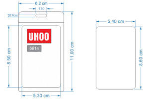 BAO ĐỰNG THẺ 6614 10 Kich thuoc the