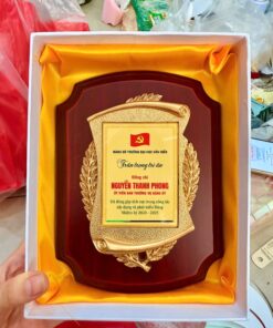 KỶ NIỆM CHƯƠNG GỖ ĐỒNG IN 05