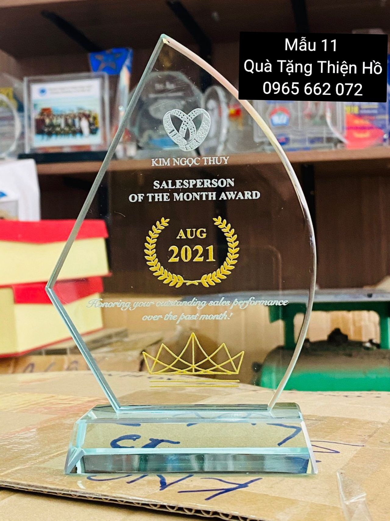 KỶ NIỆM CHƯƠNG THỦY TINH 07 3 26