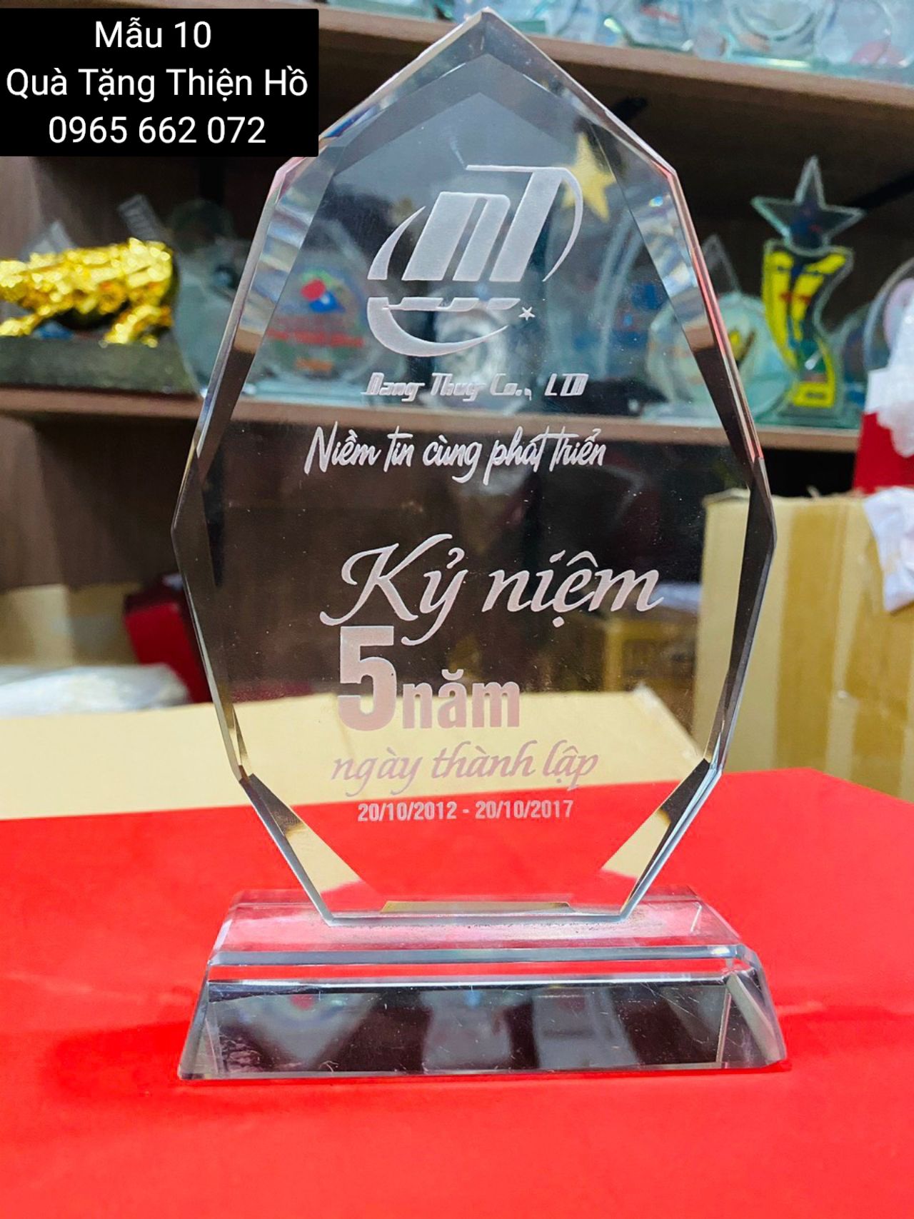 KỶ NIỆM CHƯƠNG THỦY TINH 07 2 27