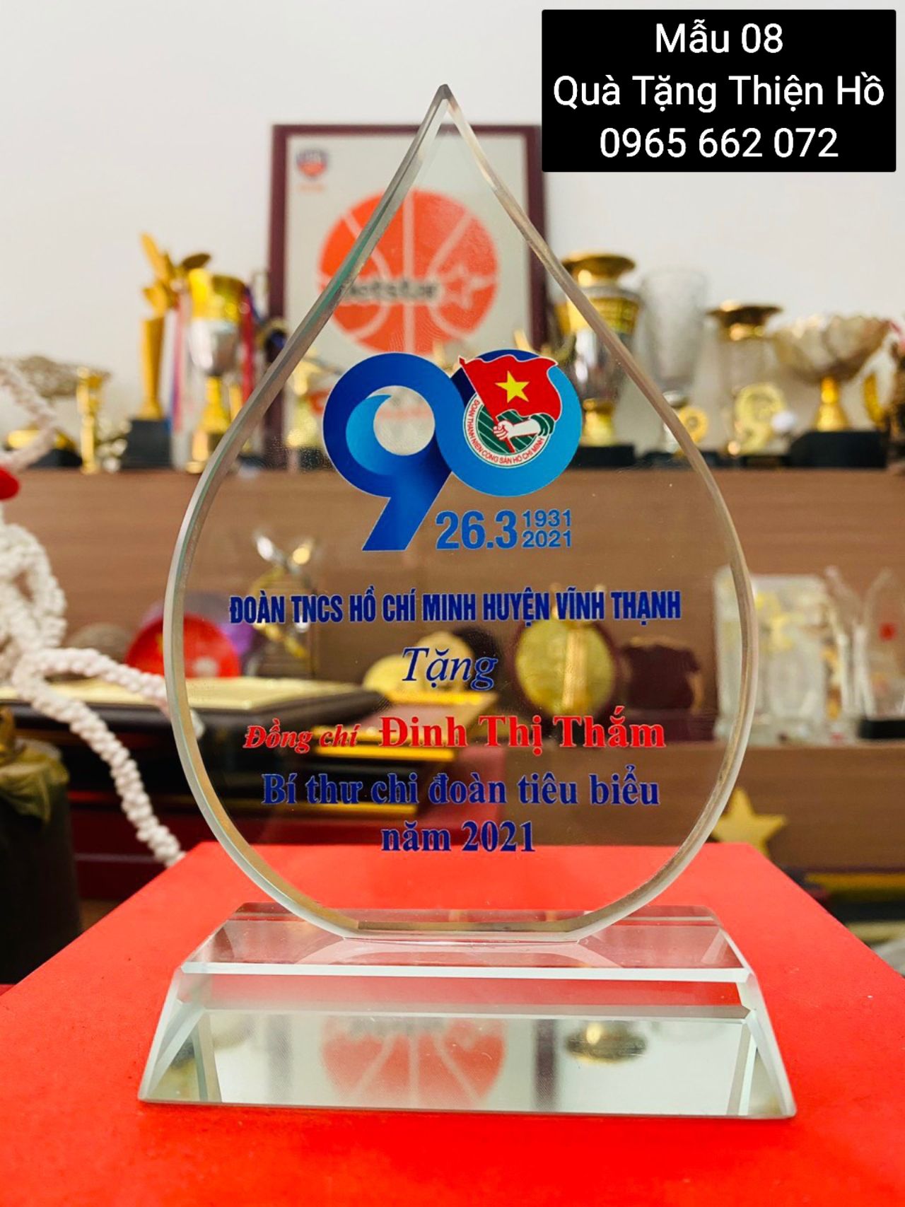 KỶ NIỆM CHƯƠNG THỦY TINH 06 4 29