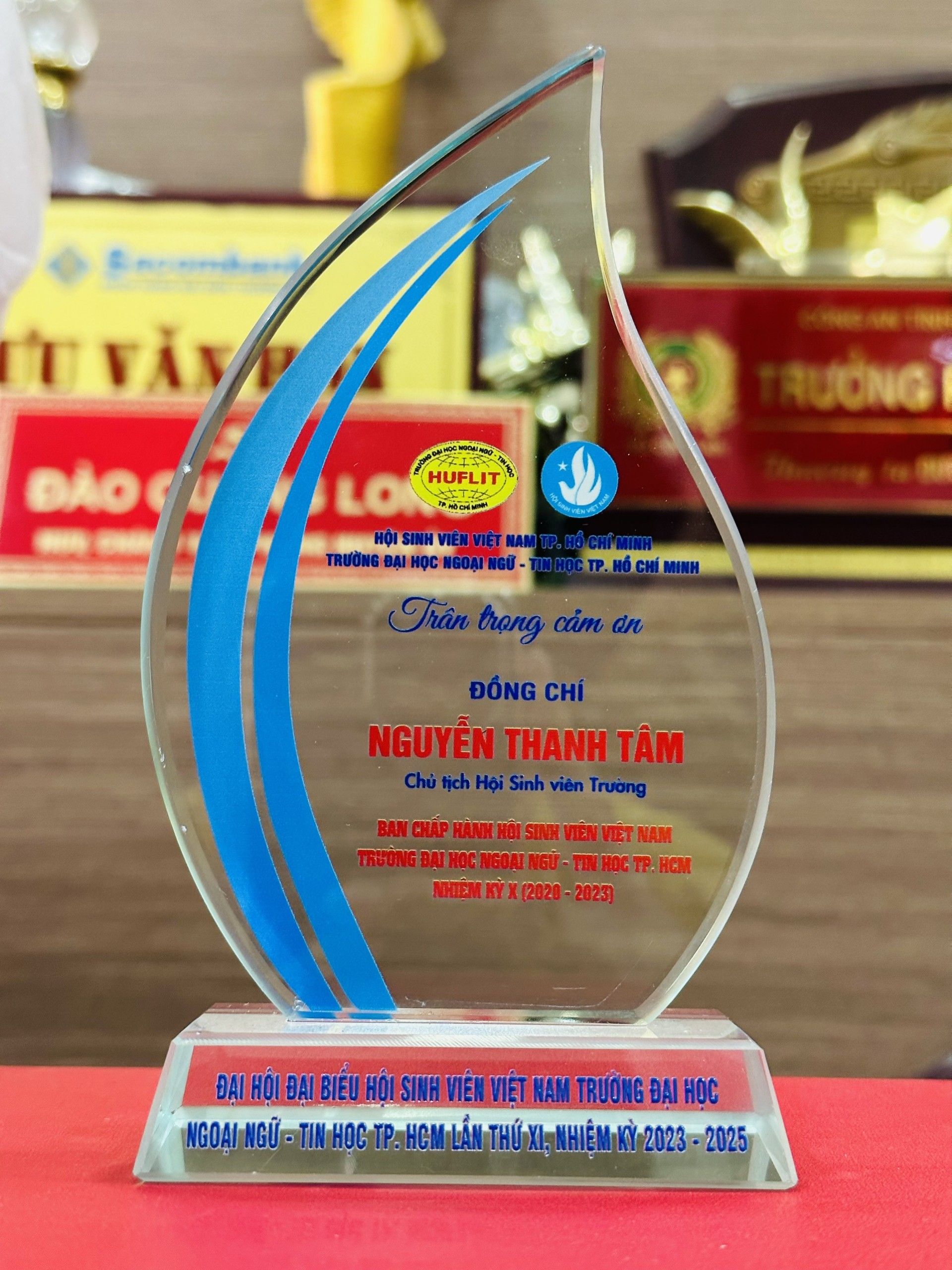 KỶ NIỆM CHƯƠNG THỦY TINH 12 4 5