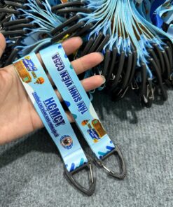 Móc khoá vải kết hợp móc dây đeo điện thoại