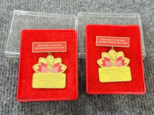 Khách muốn đặt hàng huy hiệu cắt theo Logo thì cần làm gì? 1 Mẫu huy hiệu ăn mòn đồng